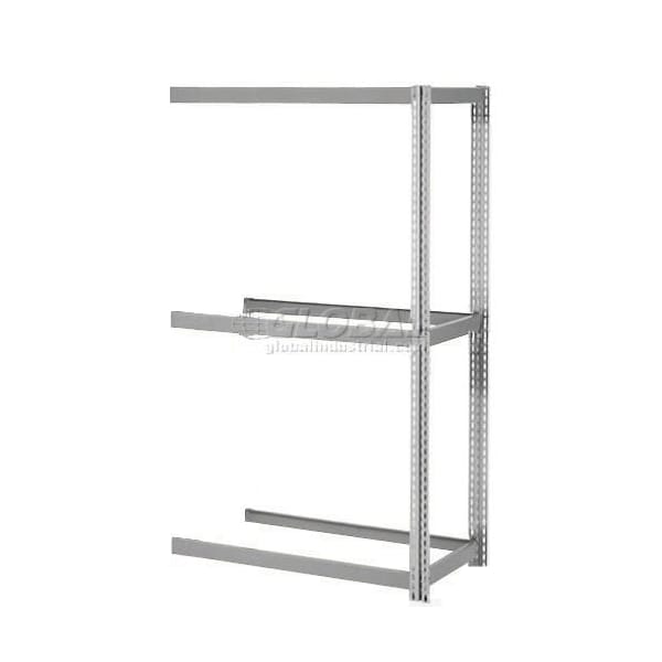 Global Industrial 3 Shelf, Extra Heavy Duty Boltless Shelving, Add On, 60inW x 36inD x 84inH, No Deck 785526GY - main